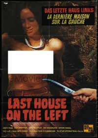 1t0253 LAST HOUSE ON THE LEFT German 1973 first Wes Craven, different terrifying image!