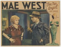 1t1201 I'M NO ANGEL LC 1933 close up of sexiest Mae West glaring at Ralf Harolde, very rare!