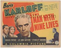 1t1068 MAN WITH NINE LIVES TC 1940 Boris Karloff brings them back alive to witness unholy deeds!