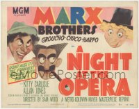 1t1075 NIGHT AT THE OPERA TC R1948 full-color Al Hirschfeld art of Groucho, Chico & Harpo Marx!