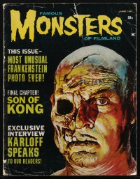 1t0313 FAMOUS MONSTERS OF FILMLAND vol 5 no 2 magazine June 1963 War of the Colossal Beast cover art!