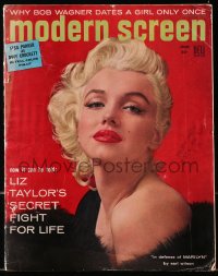 1t0308 MODERN SCREEN magazine June 1955 sexy Marilyn Monroe by Berg-Topix, in her defense!