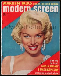 1t0307 MODERN SCREEN magazine September 1954 Marilyn Monroe Talks About Joe DiMaggio and Babies!