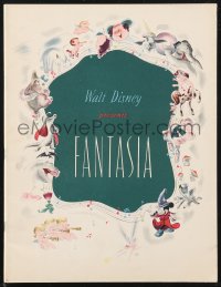 1t0234 FANTASIA roadshow souvenir program book 1940 Disney musical cartoon classic in Fantasound!