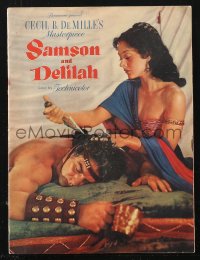 1t0241 SAMSON & DELILAH souvenir program book 1949 Hedy Lamarr & Victor Mature, DeMille classic!