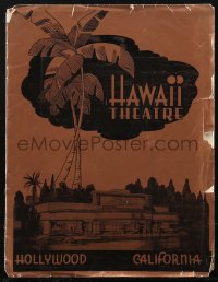 1t0395 HAWAII THEATRE local theater program 1940 Courageous Dr. Christian, Abe Lincoln in Illinois!