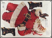 1t0209 SANTA CLAUS 42x56 special poster 1960s great art of the most famous Christmas icon!