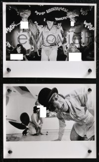 1t2424 CLOCKWORK ORANGE 4 deluxe 8x10 stills 1972 Stanley Kubrick, Malcolm McDowell, Korova Milk Bar