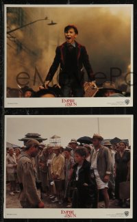 1t2411 EMPIRE OF THE SUN 7 color 8x10 stills 1987 Spielberg, incredible young Christian Bale!