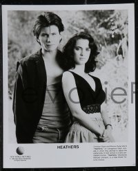 1t2414 HEATHERS 6 8x10 stills 1989 really young Winona Ryder & Christian Slater!