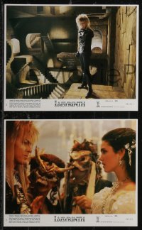 1t2475 LABYRINTH 8 8x10 mini LCs 1986 George Lucas, Jim Henson, David Bowie & Jennifer Connelly!