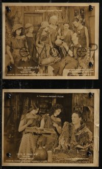 1t2120 MALE & FEMALE 3 8x10 LCs 1919 Cecil B. DeMille & J.M. Barrie, Gloria Swanson & Lila Lee!