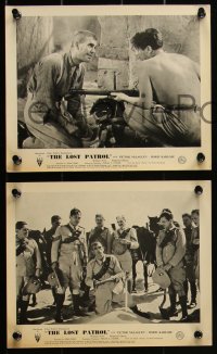 1t2084 LOST PATROL 8 English FOH LCs 1934 images of Boris Karloff & Victor McLaglen, John Ford!