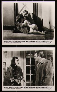 1t2085 LOVE WITH THE PROPER STRANGER 8 English FOH LCs 1964 images of Natalie Wood & Steve McQueen!