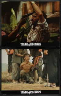 1t0144 KILLING FIELDS 8 English LCs 1984 Sam Waterston, John Malkovich, Cambodian Civil War!