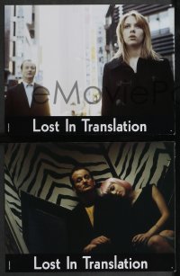 1t0192 LOST IN TRANSLATION 8 French LCs 2003 Bill Murray & Scarlett Johansson in Tokyo, Sofia Coppola