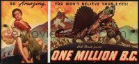 1t0084 ONE MILLION B.C. 6pg trade ad 1940 Victor Mature, Carole Landis, you won't believe your eyes!