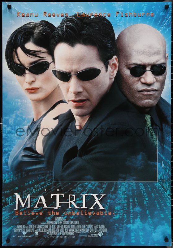 eMoviePoster.com: 1w0286 MATRIX close-up style 27x39 French commercial ...