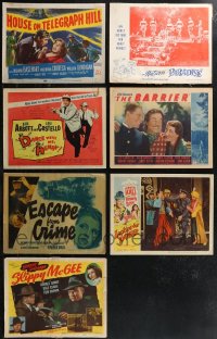 1x0384 LOT OF 7 LOBBY CARDS 1930s-1950s great images from several different movies!