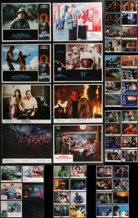 1x0315 LOT OF 77 MOSTLY 1980S HORROR LOBBY CARDS 1980s great scenes from several scary movies!