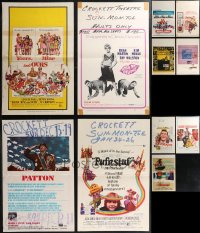 1x0194 LOT OF 11 FORMERLY FOLDED WINDOW CARDS 1960s-1970s great images from a variety of different movies!