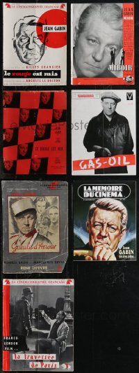 1x0536 LOT OF 7 JEAN GABIN FRENCH TRADE ADS & MISCELLANEOUS ITEMS 1950s-2000s the French star!