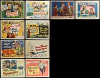 1x0378 LOT OF 10 ABBOTT & COSTELLO LOBBY CARDS 1940s-1950s great images from their movies!