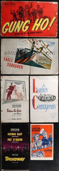 1x0098 LOT OF 7 UNIVERSAL PRESSBOOKS 1930s-1940s advertising for a variety of different movies!