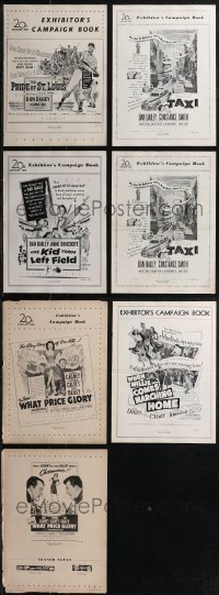 1x0101 LOT OF 7 DAN DAILEY FOX PRESSBOOKS 1950s advertising for several of his movies!