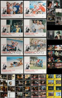 1x0319 LOT OF 72 1970S & NEWER LOBBY CARDS 1970s-2000s mostly complete sets from several movies!