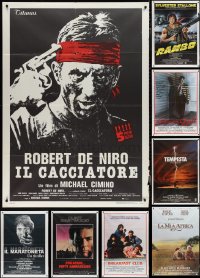 1x0176 LOT OF 10 FOLDED ITALIAN ONE-PANELS 1970s-1980s great images from a variety of movies!