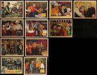 1x0373 LOT OF 11 COWBOY WESTERN LOBBY CARDS 1930s-1940s great scenes including Roy Rogers!