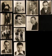 1x0695 LOT OF 11 1920S & EARLY 1930S 8X10 STILLS 1920s-1930s portraits of silent male stars!