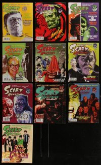 1x0425 LOT OF 10 SCARY MONSTERS MAGAZINES 2000s-2010s filled with great horror images & articles!