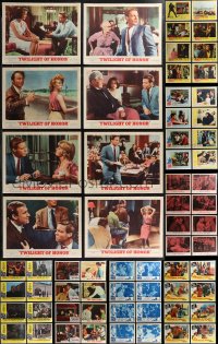 1x0302 LOT OF 100 1960S LOBBY CARDS 1960s mostly complete sets from several movies!