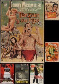 1x0470 LOT OF 7 SPANISH POSTERS 1960s-1970s great images from a variety of different movies!