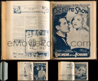 1x0438 LOT OF 1 PICTURE SHOW OCTOBER 1932-APRIL 1933 ENGLISH MOVIE MAGAZINE BOUND VOLUME 1932-1933