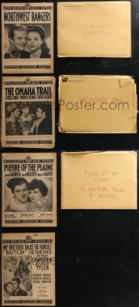 1x0099 LOT OF 7 MGM COWBOY WESTERN PRESSBOOKS 1940s each comes with the original studio envelope!