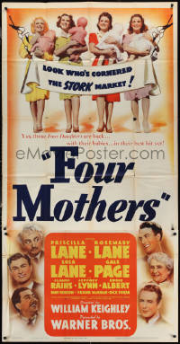 1y0328 FOUR MOTHERS 3sh 1941 Priscilla, Rosemary & Lola Lane plus Gale Page with babies, ultra rare!