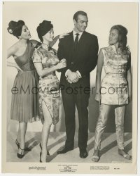 1y1881 DR. NO 8x10 still R1966 Sean Connery as Bond, Ursula Andress, Eunice Gayson, Zena Marshall