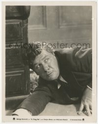 1y1886 DRAGNET 8x10.25 still 1928 close up of George Bancroft on the floor, Josef von Sternberg!