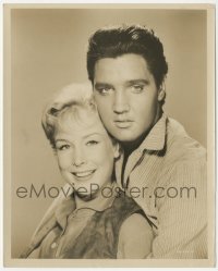 1y1895 FLAMING STAR 8x10.25 still 1960 best portrait of Elvis Presley & future genie Barbara Eden!