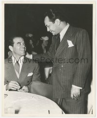 1y1912 FRANK CAPRA/EDWARD G. ROBINSON 8.25x10 still 1930s smiling at each other at an event!