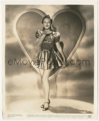 1y1920 GEORGIA CARROLL 8.25x10 still 1942 full-length portrait wearing sexy Valentine's Day dress!