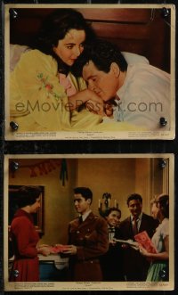 1y1760 GIANT 2 color 8x10 stills 1956 Elizabeth Taylor, Rock Hudson, Sal Mineo, Stevens classic!