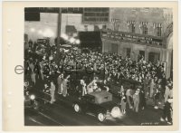 1y1936 HOLLYWOOD HOTEL candid radio 8x11 key book still 1937 huge crowd in street outside hotel!