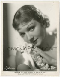 1y1952 IT HAPPENED ONE NIGHT 8x10.25 still 1934 head & shoulders c/u of Claudette Colbert, Capra!