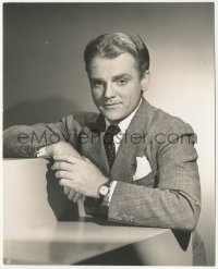 1y1953 JAMES CAGNEY 7.5x9.25 still 1930s wonderful posed portrait wearing suit & tie by Welbourne!