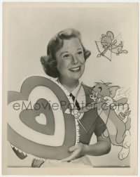 1y1961 JUNE ALLYSON 8x10.25 still 1950s great MGM Valentine's Day publicity photo with Tom & Jerry!