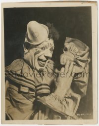 1y1974 LAUGH CLOWN LAUGH 8x10 still 1928 best posed portrait of Lon Chaney in full clown make up!